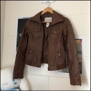 american rag leather jacket